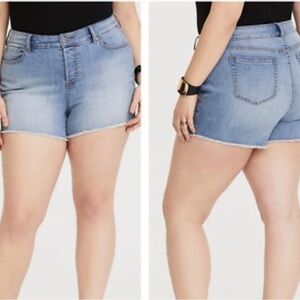 Torrid Light Blue Jean Shorts
